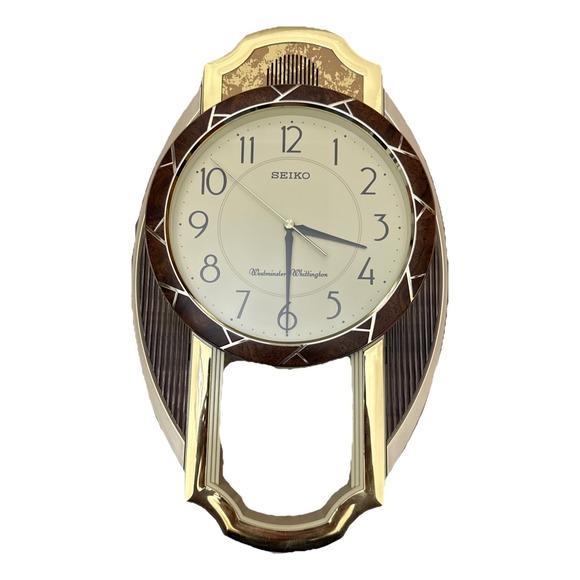 Seiko Other - Seiko‎ Westminster-Whittington Wall Clock Battery Operated Chime 17" Plastic